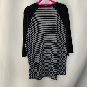 Black & White Striped Randy Tunic, 3Xl